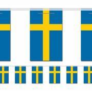Flagguirlande Sverige Lille (inde)